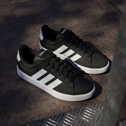 Adidas Men's Grand Court 3.0 Shoes (Core Black / Cloud White / Cloud White) Deal