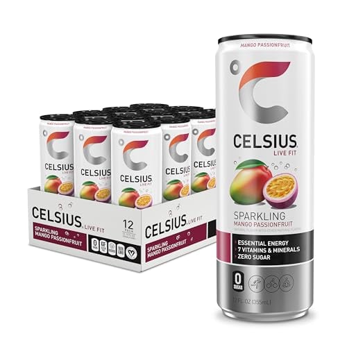 CELSIUS Sparkling Mango Passionfruit Essential Energy Drink 12-Pack Deal