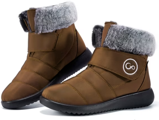 Ecetana Women Snow Boots Winter Shoes Slip On Boots (5-11)