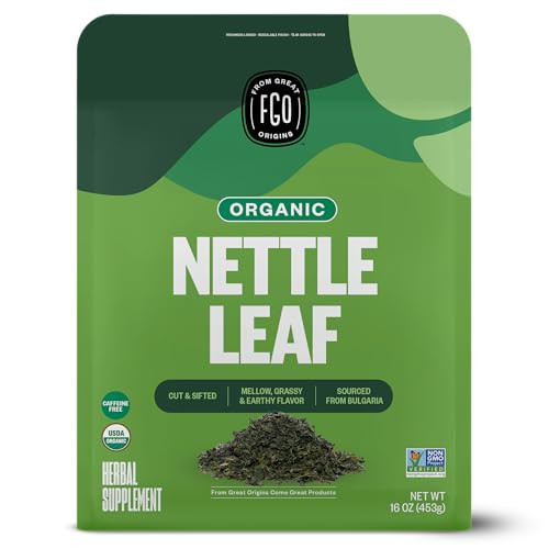 FGO Organic Nettle Leaf Loose Caffeine Free Tea, 16oz