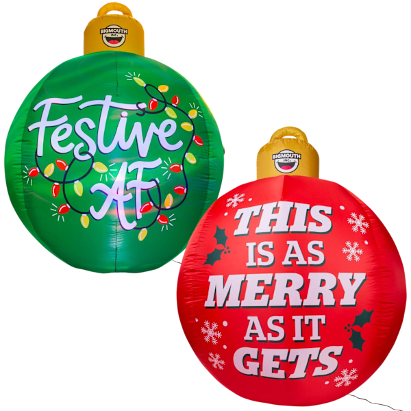 Giant Inflatable LED Christmas Ornaments 2-Pack