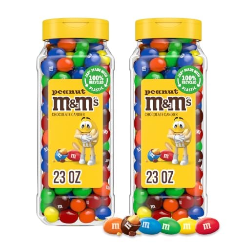 M&M's Peanut Candy Jars 2-Pack 23-Oz Deal
