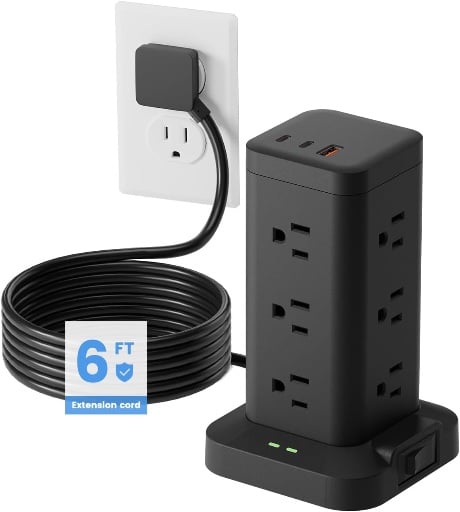 15-in-1 Power Strip Tower with Surge Protector Deal