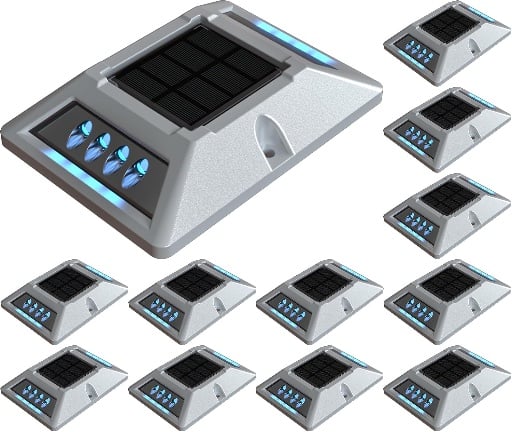 Driveway Solar Dock Lights 12 Pack