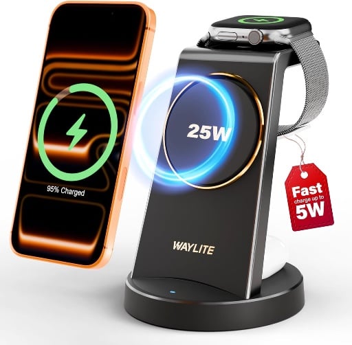 3 in 1 25W Fast Charging Station for iPhone Deal