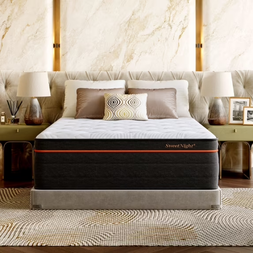 Sweetnight Twilighty 16" Cooling Gel Memory Foam Medium Firm Supportive Hybrid Mattress Queen Size Deal
