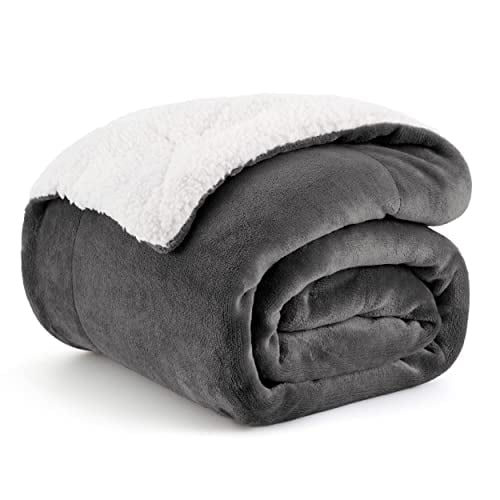 Bedsure GentleSoft Sherpa Fleece Throw Blanket