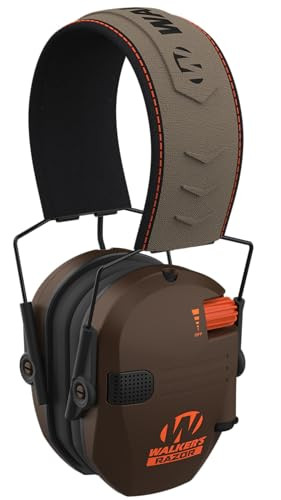 Walker's Razor Slim Ultra Low Profile Compact Design Adjustable Range Shooting Hunting Hearing Protection Electronic Earmuffs