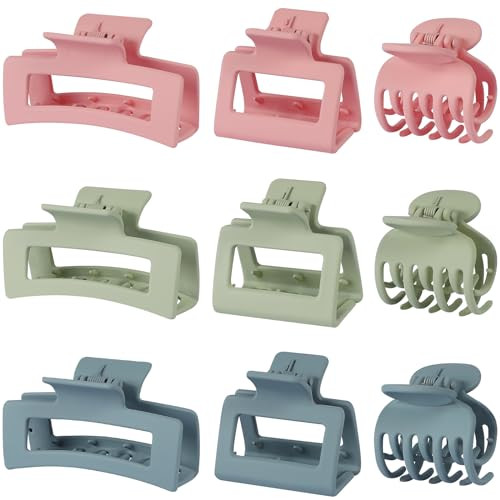 Claw Hair Clips 9 Pcs