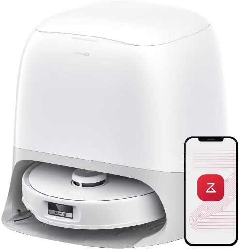 Roborock Qrevo Curv Robotic Vacuum and Mop 6.5" Path, White Deal