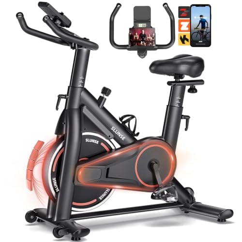 Magnetic Exercise Bike for Home with App Compatible