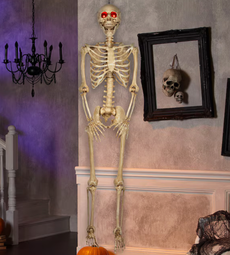 Haunted Living 5-ft Hanging Skeleton with Lit Eyes