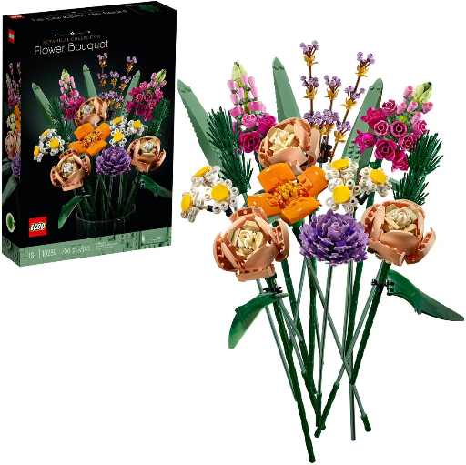 756-Piece LEGO Icons Flower Bouquet Botanical Collection Building Set (10280) Deal
