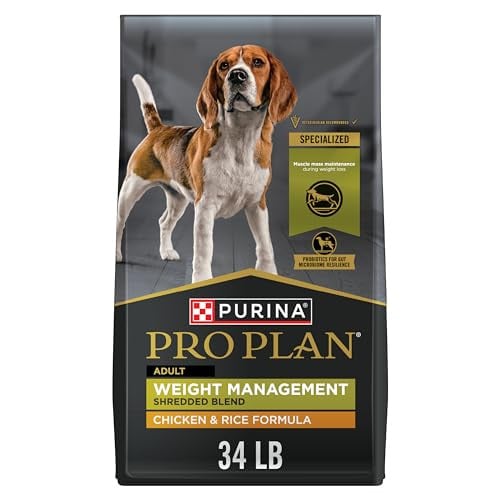 Purina Pro Plan Shredded Blend Weight Management Adult Dry Dog Food 34-lb Bag Deal