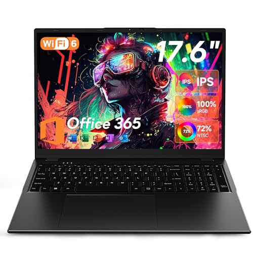 Jumper 17.6 Inch Laptop, 4-Core N95 Processor