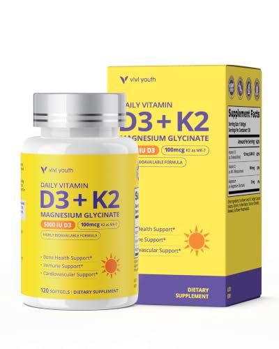 D3 K2 5000IU + Mg Glycinate 4-Month Supply Deal