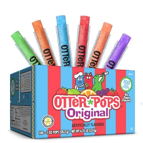 Otter Pops Original Assorted Freezer Pops 100 Count