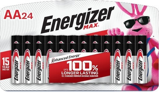 Energizer MAX AA Alkaline Batteries 24 Count Deal