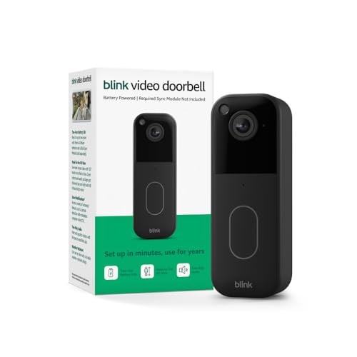 Blink Video Doorbell w/ Two-Year Battery Life (Black)