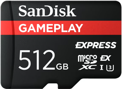 SANDISK 512GB GamePLAY microSD Express Card Deal