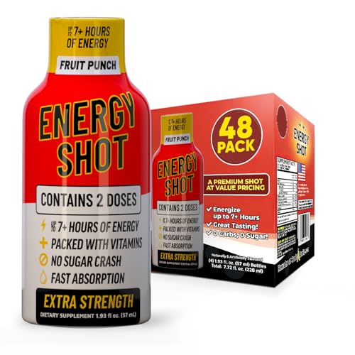 Fruit Punch Extra Strength Energy Shot 48 PK