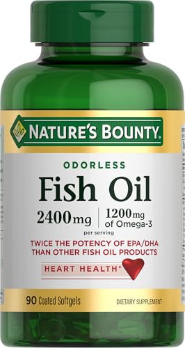 Nature's Bounty Odorless Fish Oil 90-Count 1200mg Omega-3