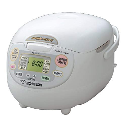 10-Cup Zojirushi Neuro Fuzzy Rice Cooker & Warmer (NS-ZCC18, White) Deal
