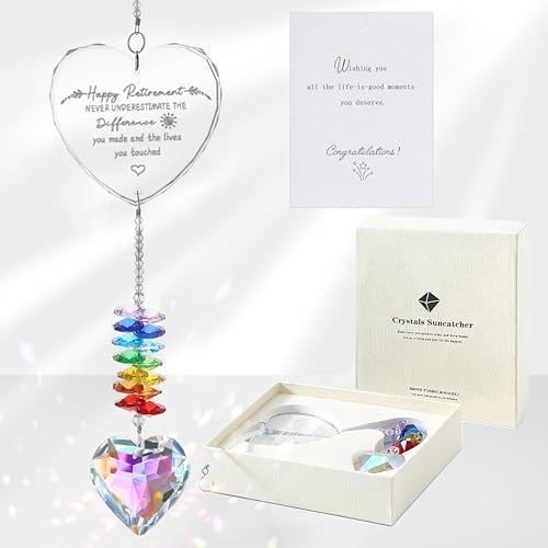 Thank You and Retirement Crystal Suncatchers  Deal