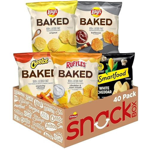 Frito-Lay Baked & Popped Mix Variety Pack 40-Count
