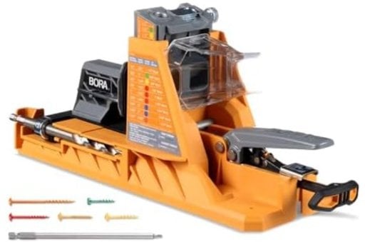 BORA Automatic Pocket Hole Jig with 50 Color-Coated Screws Deal