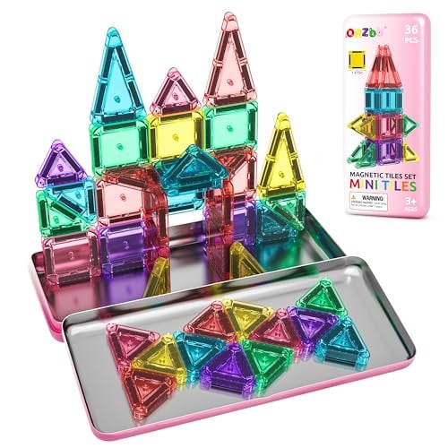Mini Magnetic Tiles Toddler Travel Essentials Set with Case Deal
