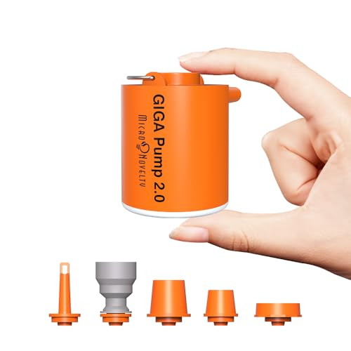 GIGA PUMP Portable Air Pump for Inflatables, Ultra-Light 2.8oz Rechargeable Mini Air Mattress Pump