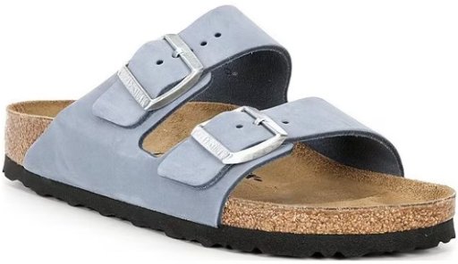 Birkenstock Women’s Arizona Suede Banded Slide Sandals