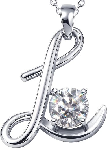 LUTTAMO 1-2 Carat Moissanite Necklace  Deal