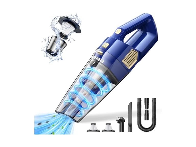 DBHAL Cordless Handheld Vacuum w/ 15000PA Suction, HEPA Filter & 6000mAh Battery Deal