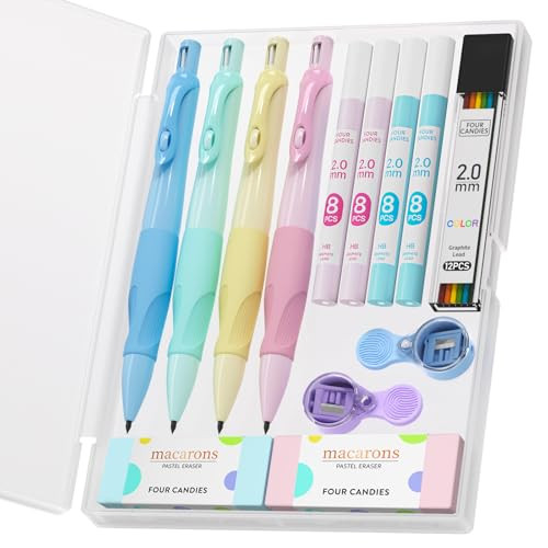 Four Candies 2.0MM Mechanical Pencil Set 4-Count