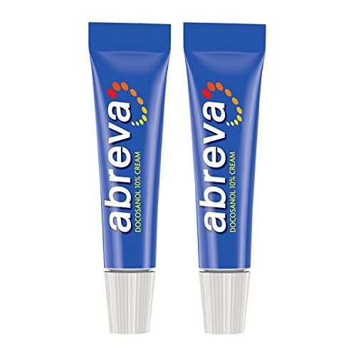 Abreva Docosanol 10% Cream Cold Sore Treatment 2-Count