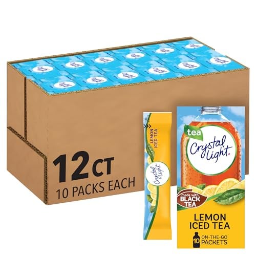 Crystal Light Powdered Drink Mix Lemon Iced Tea 12-Pack 10-Count Deal