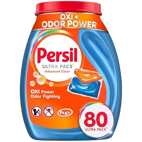 Persil Ultra Pacs Advanced Clean Oxi+Odor Power Laundry Detergent 80 Count 2-Pack