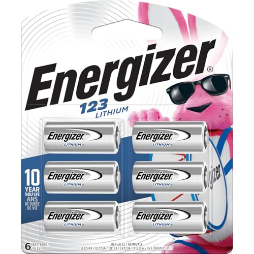 Energizer CR123 Lithium Batteries 6-Pack