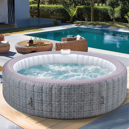 82'' Inflatable Hot Tub, Portable Hot Tub for Home Spa