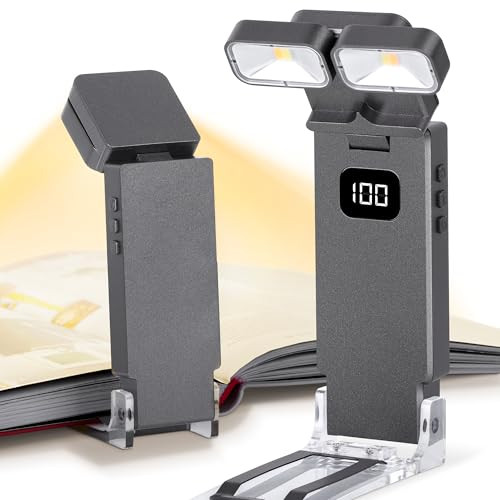 Dott Arts LED Rechargeable Dual-Heads Clip Reading Book Light