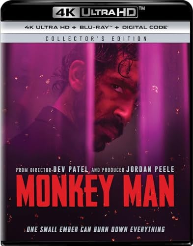 Monkey Man - Collector's Edition (4K Ultra HD + Blu-ray + Digital) Deal