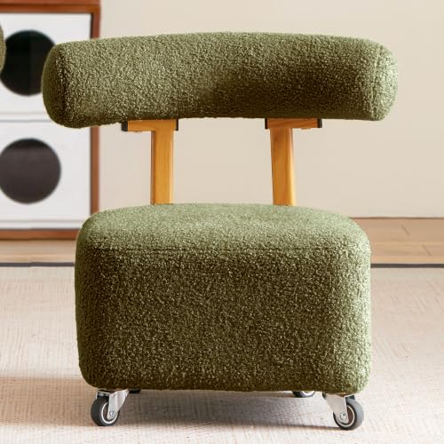 Kids Rolling Stool Chair with Backrest