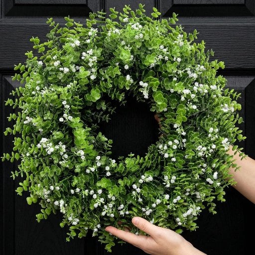 GOOLAMA Artificial Boxwood Wreaths