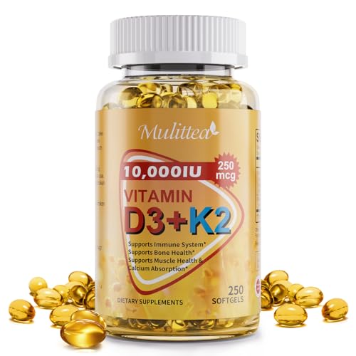 Mulittea Vitamin D3 + K2 MK7 250 Softgels Deal
