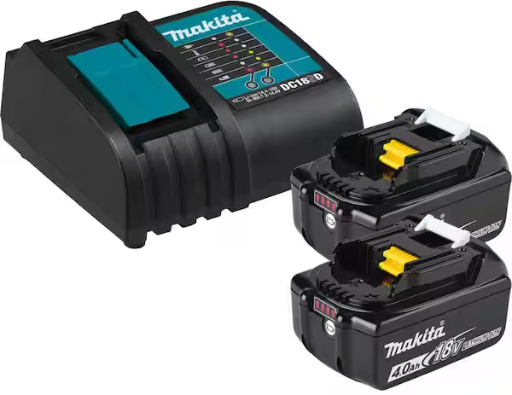 Makita 18-Volt LXT Lithium-Ion Battery and Charger Starter Pack (4.0Ah)