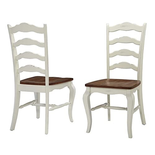 Homestyles French Countryside Off-White Dining Chairs, Set of 2