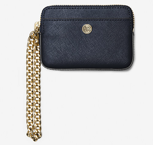 Michael Kors Medium Saffiano Leather Chain Card Case Deal