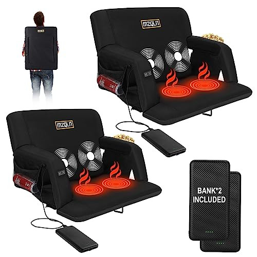MZQLN Heated Massage Stadium Seats 2-Pack